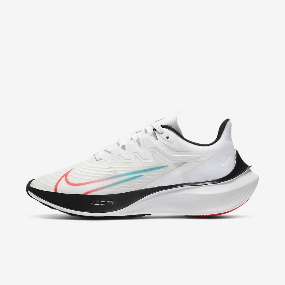 Chaussure De Running Nike Zoom Gravity 2 Blanche 1963-847 Summit White/Black/Oracle Aqua/Clear Femme | WDV-44831913